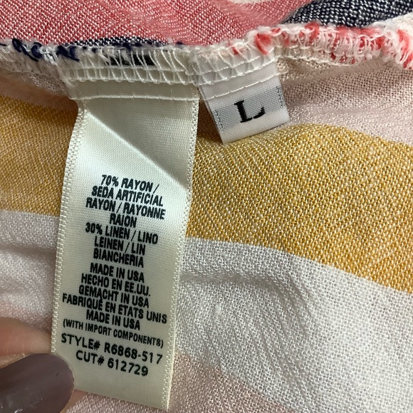 Cloth & Stone Naomi Halter Dress Multicolor Striped Tunic - Picture 8 of 9